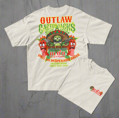 Cactus Jacks - Front & Back Print - Men's Oversize