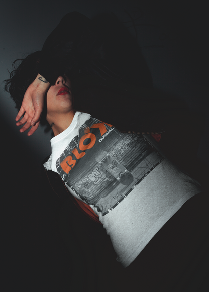 Blok Skateboard - Front Print - with Orange Logo - Women's Relaxed Fit