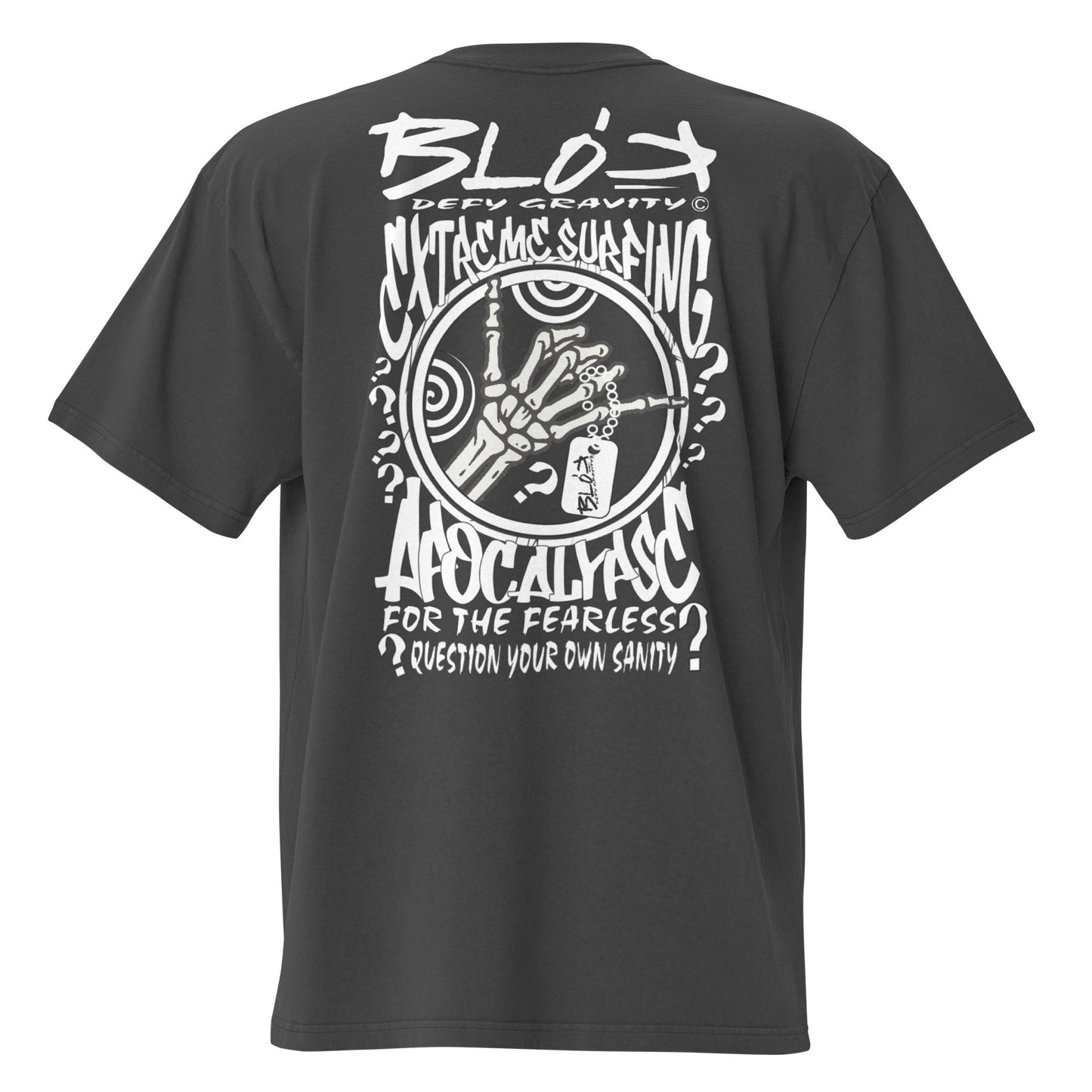 Apocalypse - Front & Back Print - in White - Men's Oversize