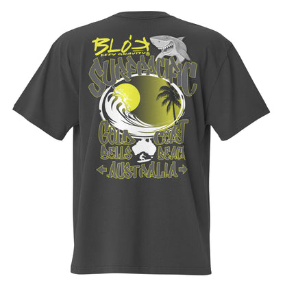 Gold Coast - Front & Back Print - with Yellow Logo - Men's Oversize