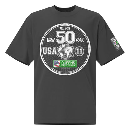 Queens New York - 50 States - Front & Arm Print - Women's Oversize