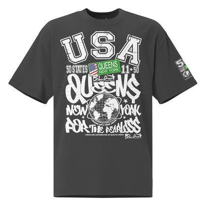 Queens - 50 States - Front & Arm Print - Women's Oversize