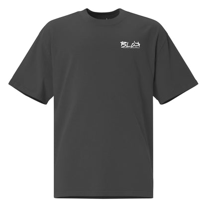 Born Lucky - Back & Front Print - in White - Women's Oversize