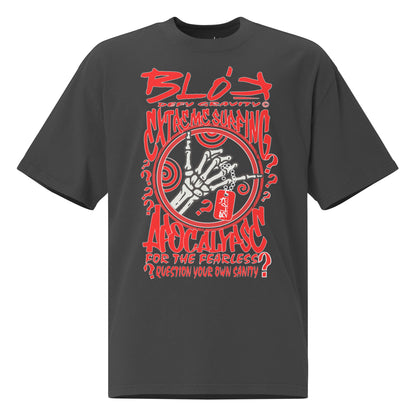 Apocalypse - Front Print - in Red - Men's Oversize