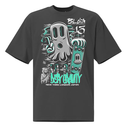 Ghosting - Front Print - Men's Oversize Graphic T-Shirt