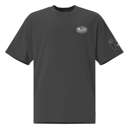 New York City Worldwide - Front, Back & Arm Print in Black & White - Men's Oversize