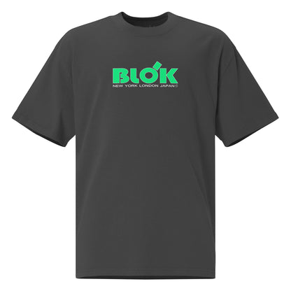 Airborne Wings - Front & Back Print with Green Logo - Men's Oversize Graphic T-Shirt