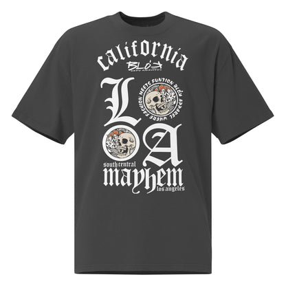 L.A Mayhem - Front Print - in White - Oversize Men's
