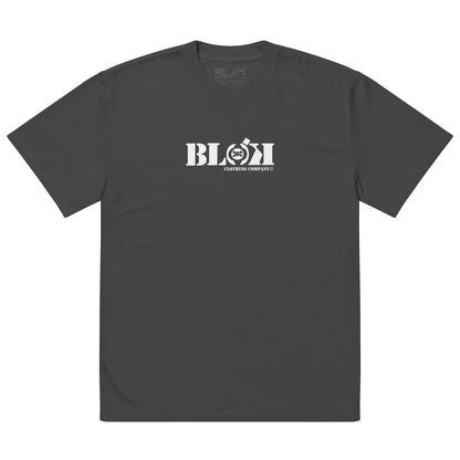 Gas mask - Front & Back Print - in White & Orange - Men's Oversize