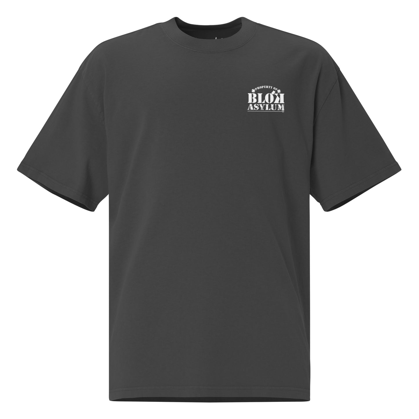 Asylum Inmate - Front & Back Print - in White - Men's Oversize