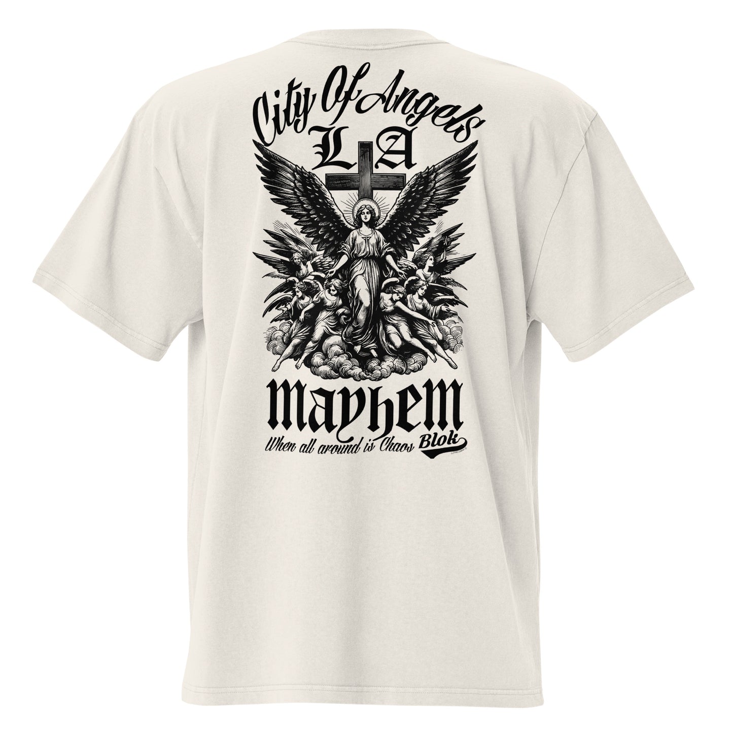 City of Angels Mayhem - Back & Front Print - in Black - Women's Oversize