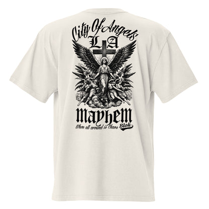 City of Angels Mayhem - Back & Front Print - in Black - Women's Oversize