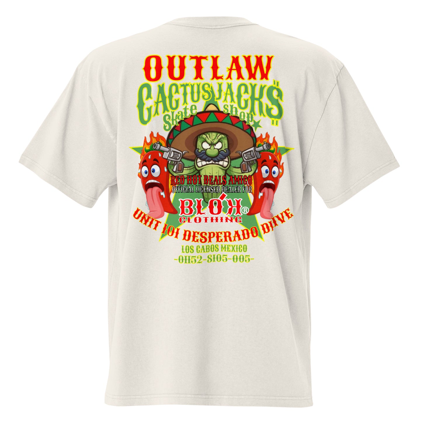 Cactus Jacks - Front & Back Print - Men's Oversize