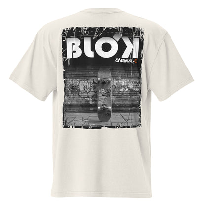 Blok Skateboard - Front & Back Print - with White Logo - Oversize Men's