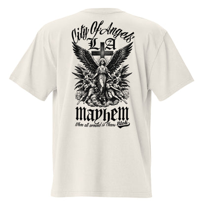 City of Angels Mayhem - Front & Back Print - in Black - Oversize Men's
