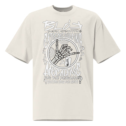 Apocalypse - Front Print - in White - Women's Oversize