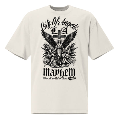 City of Angels Mayhem - Front Print - Men's Oversize Graphic T-Shirt