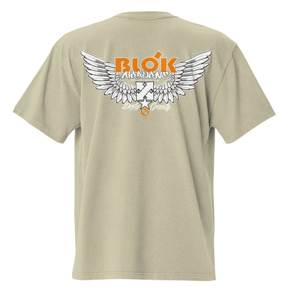 Airborne Wings - Back and front print - with Orange Logo - Men's Oversize