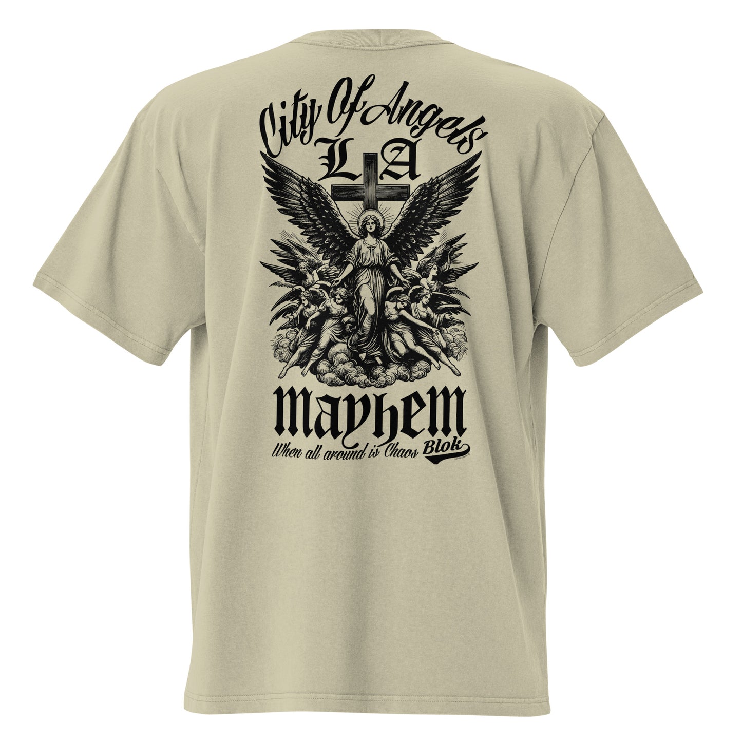 City of Angels Mayhem - Front & Back Print - in Black - Oversize Men's