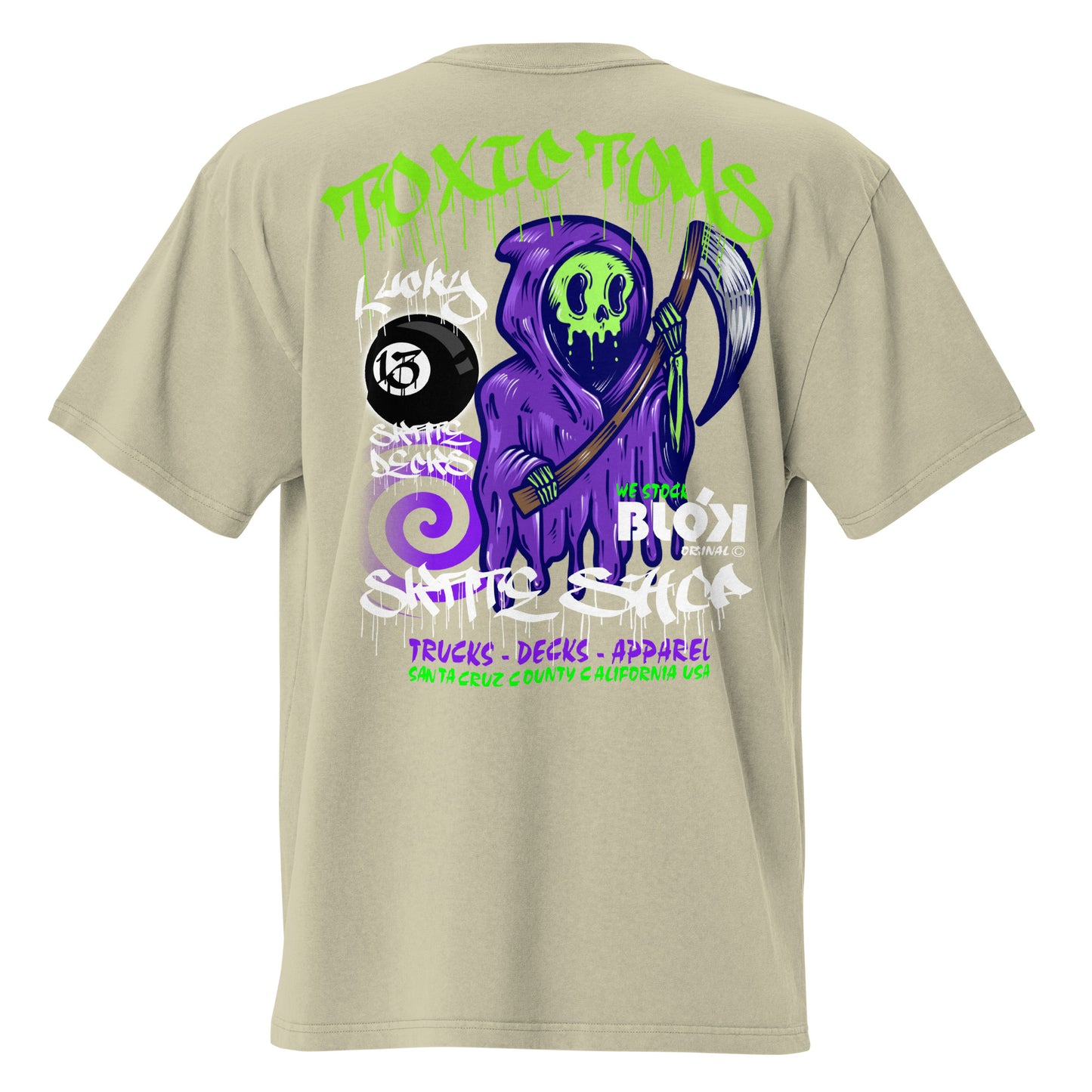 Toxic Toms Skate Shop - Back & Front Print - Men's Oversize