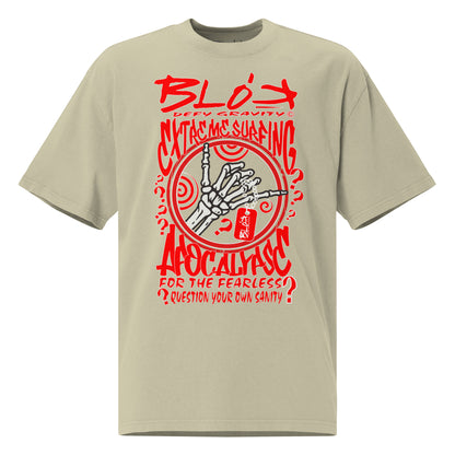 Apocalypse - Front Print - in Red - Women's Oversize