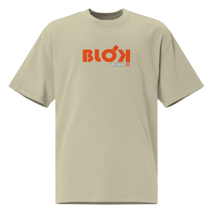 Blok Skateboard - Front & Back Print with Orange Logo - Women's Oversize