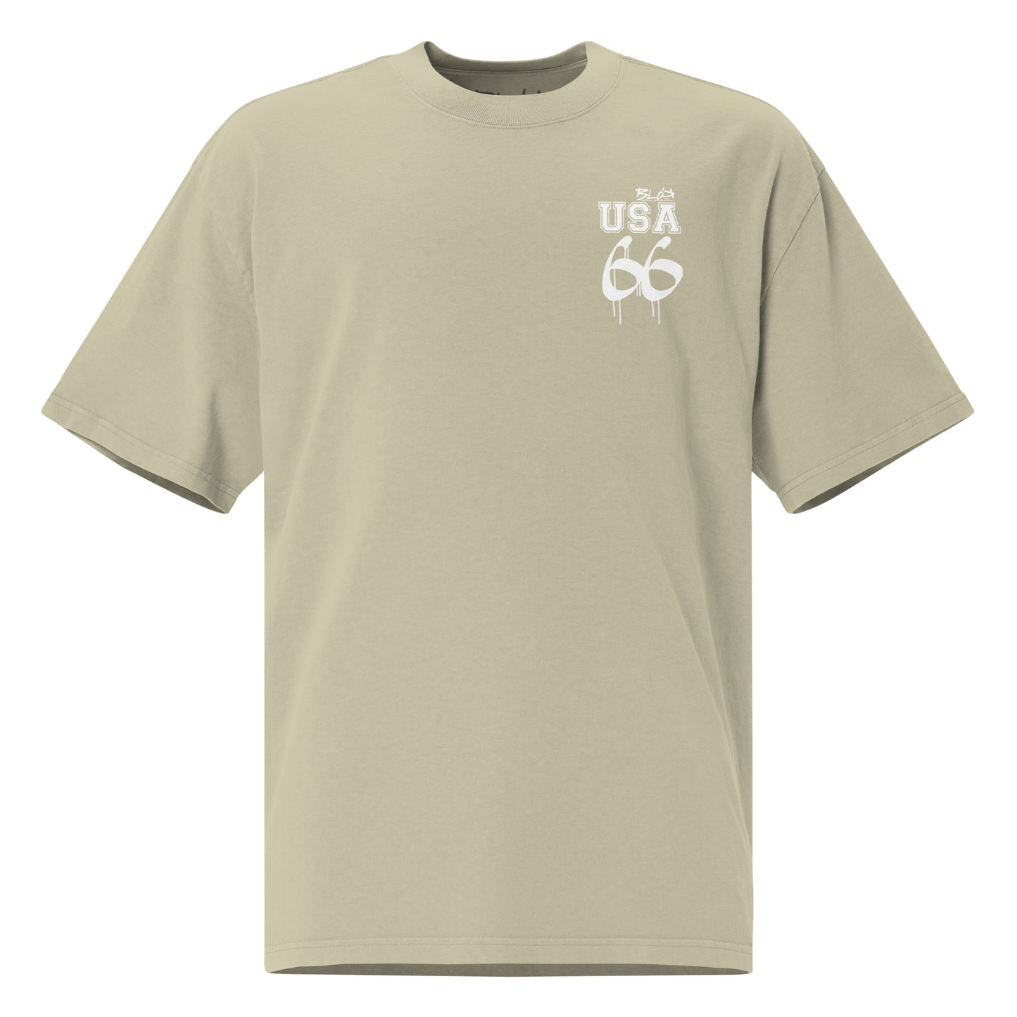 Route 66 Road Trip - 50 States - Back & Front Print - in White - Women's Oversize