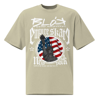 Empire Skate - New York - Front Print in White - Women's Oversize