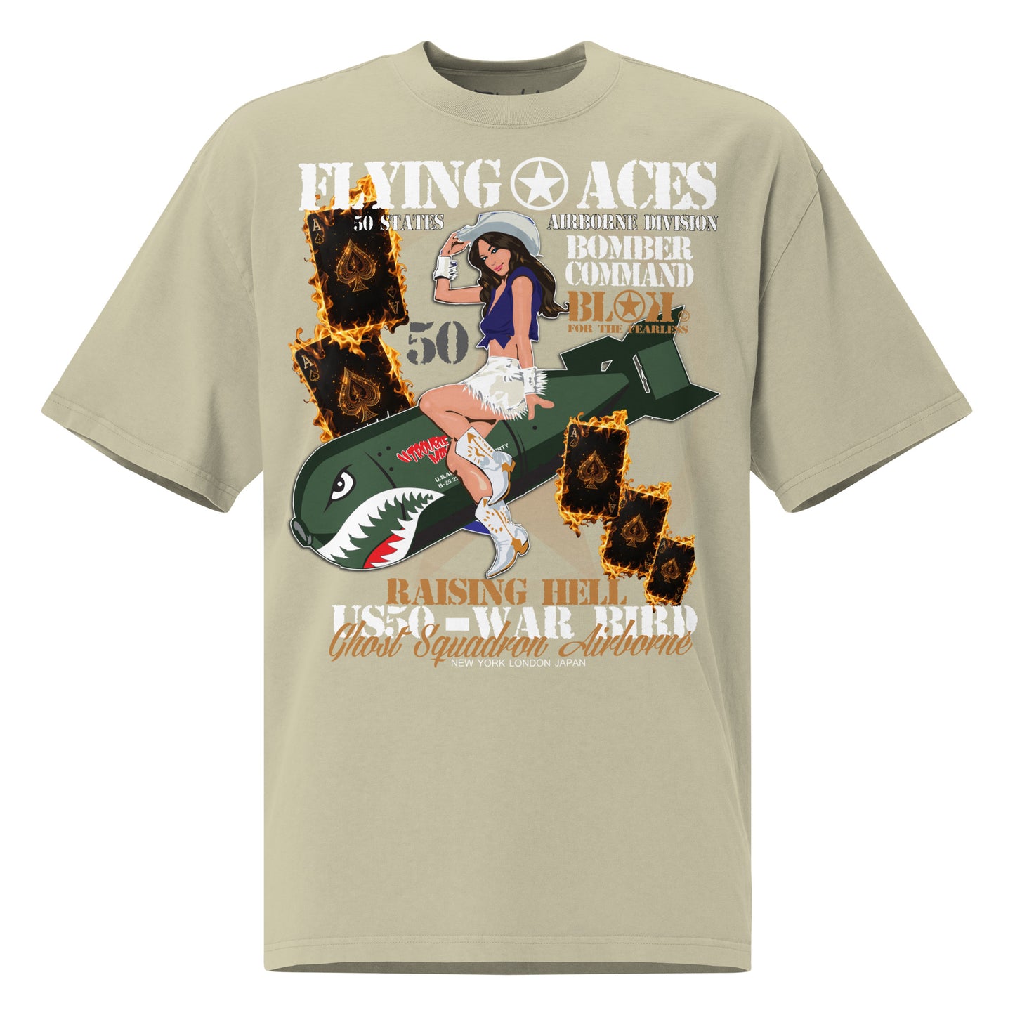 Bomber Command - Front Print - Men's Oversize