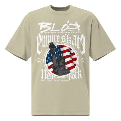 Empire Skate - New York - White Print - Men's Oversize