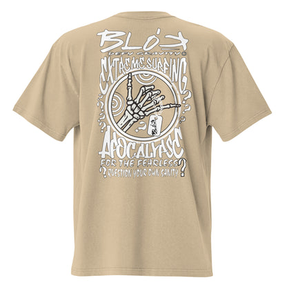 Apocalypse - Front & Back Print - in White - Men's Oversize