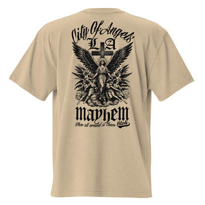 City of Angels Mayhem - Front & Back Print - in Black - Oversize Men's