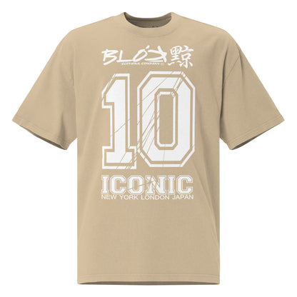 Iconic 10 - Front Print - in White - Women's Oversize
