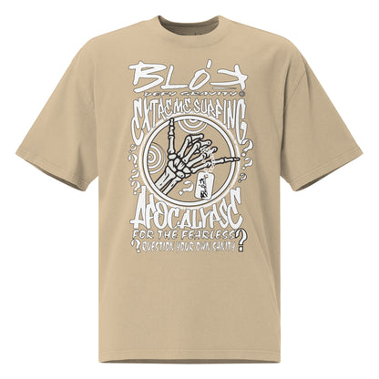 Apocalypse - Front Print - in White - Women's Oversize