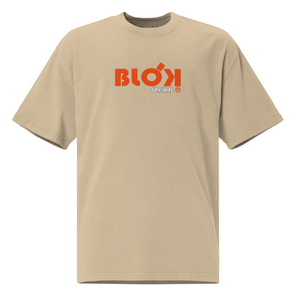 Blok Skateboard - Front & Back Print with Orange Logo - Women's Oversize