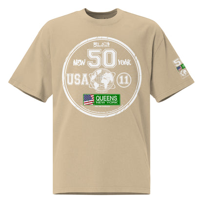 Queens New York - 50 States - Front & Arm Print - Women's Oversize