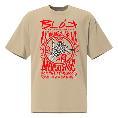 Apocalypse - Front Print - in Red - Men's Oversize