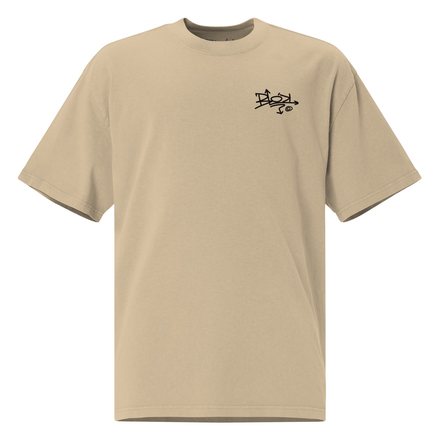 Brooklyn New York - Front & Back Print - in Black - Oversize Men's