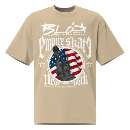 Empire Skate - New York - White Print - Men's Oversize