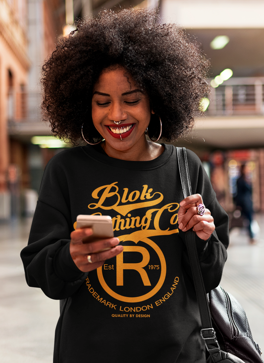 Registered Big R - with Orange Print - Women's Sweatshirt