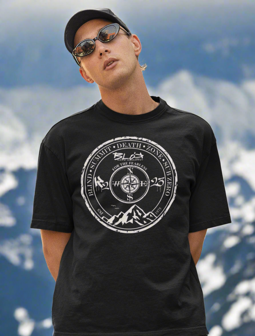 Blind Summit - Front Print - in White - Men's Oversize