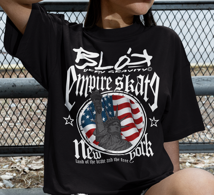 Empire Skate - New York - with White Logo - Women's Relaxed Fit