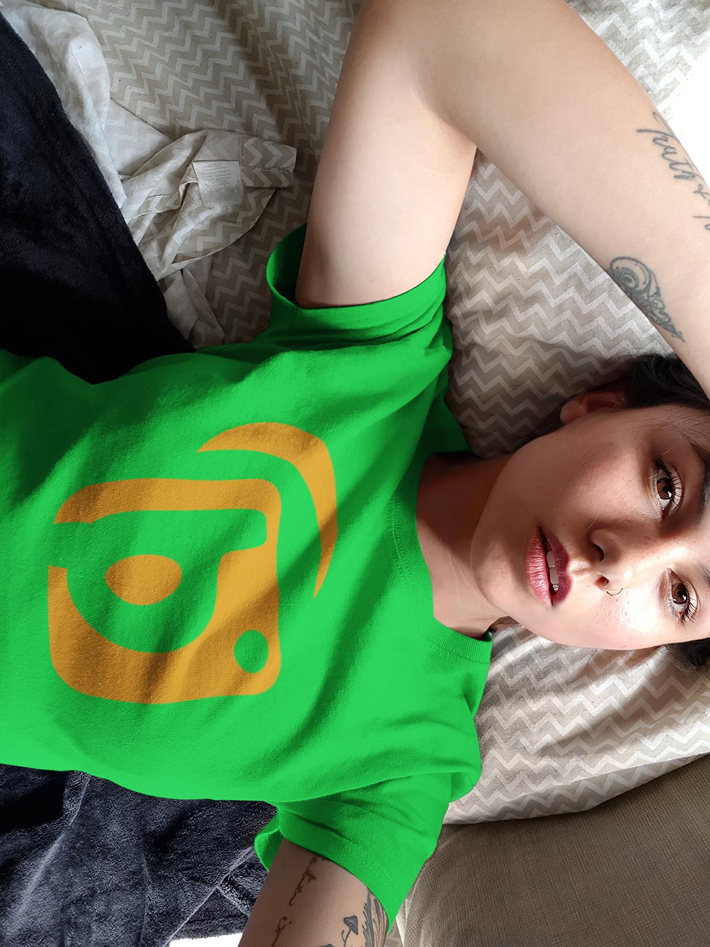 Original Logo - in Orange - Women's Slim Fit