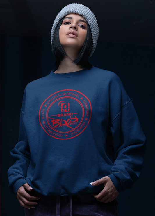 Original Apparel Stamp - Red Print - Women's Sweatshirt