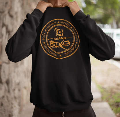 Original Apparel Stamp - Orange Print - Men's Sweatshirt