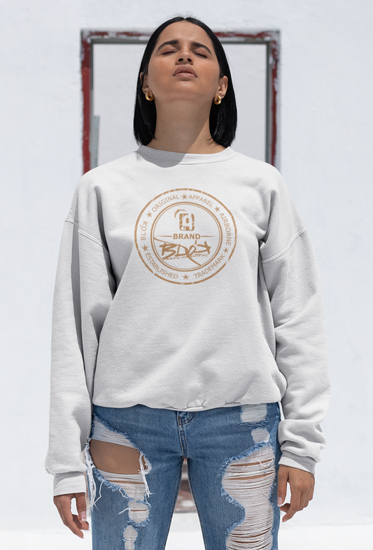 Original Apparel Stamp - Orange Print - Women's Sweatshirt