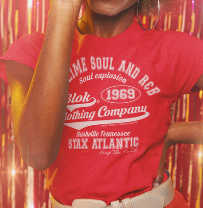 BLOK Sublime Soul - White Print Women's Slim Fit Graphic T-Shirt