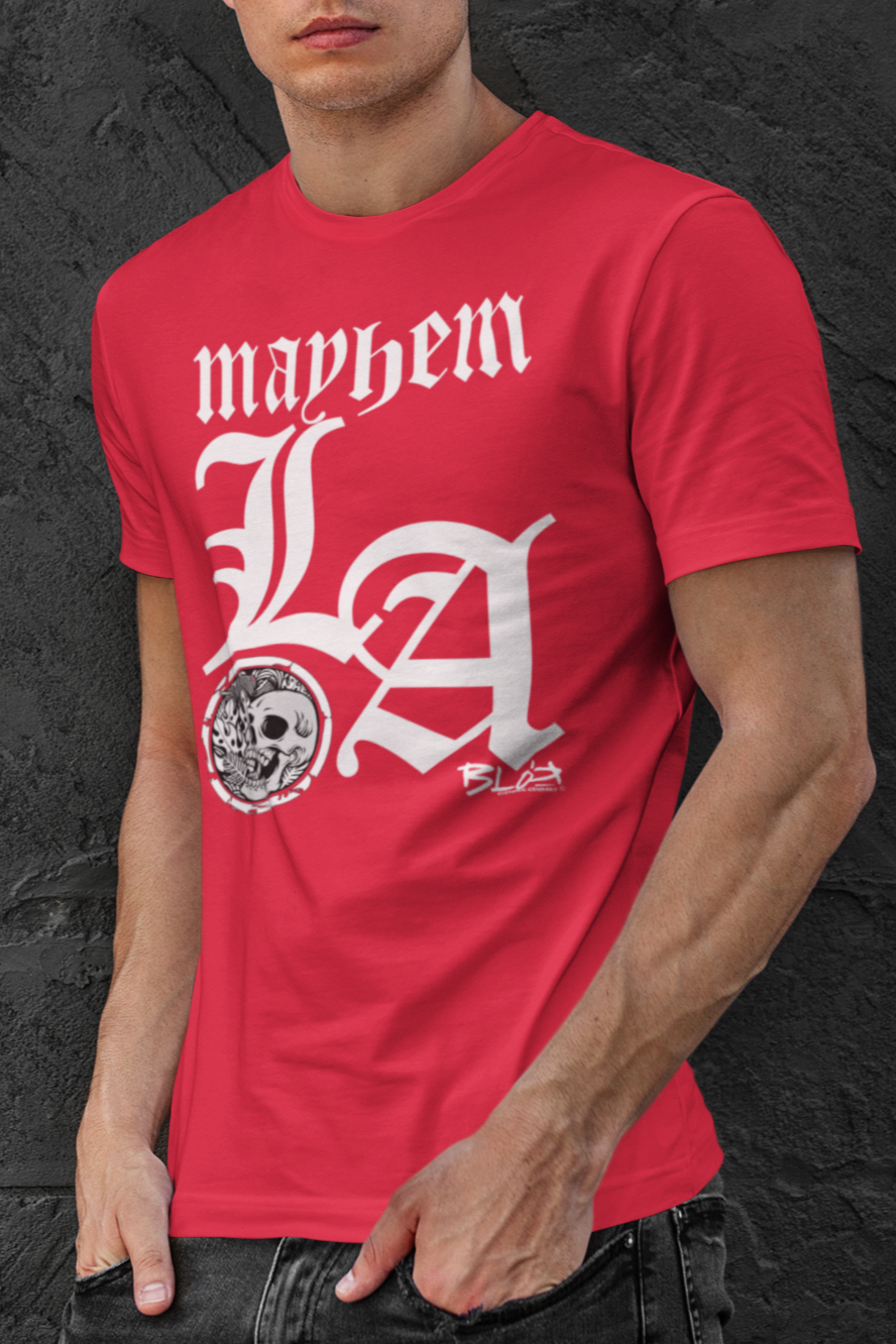 LA Mayhem - Front Print in White - Men's Classic Fit