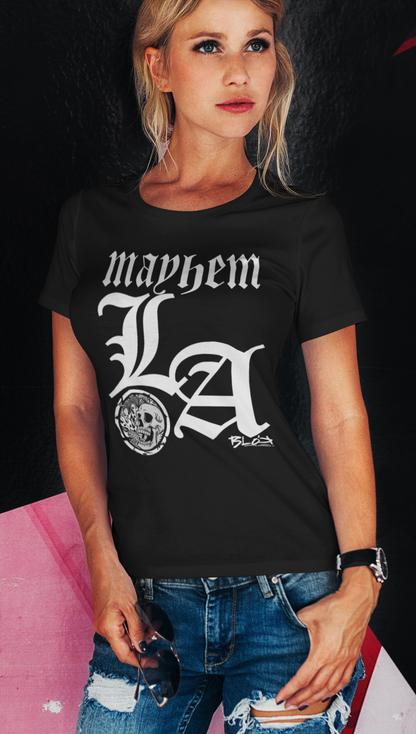 L.A Mayhem - with White Print - Women's Slim Fit