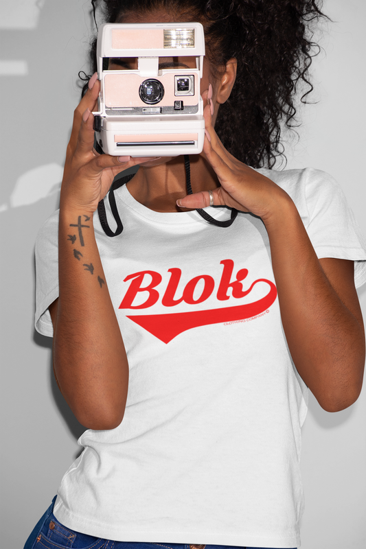 Blok Classic - Front Print in Red - Women's Slim Fit